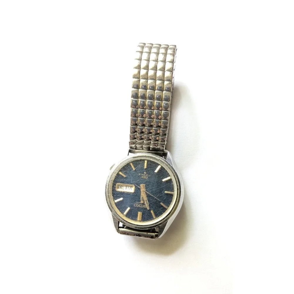 Seiko DX Wristwatch Mens 1973 Vintage Retro Automatic 17 Jewels 6106-7829 Japan